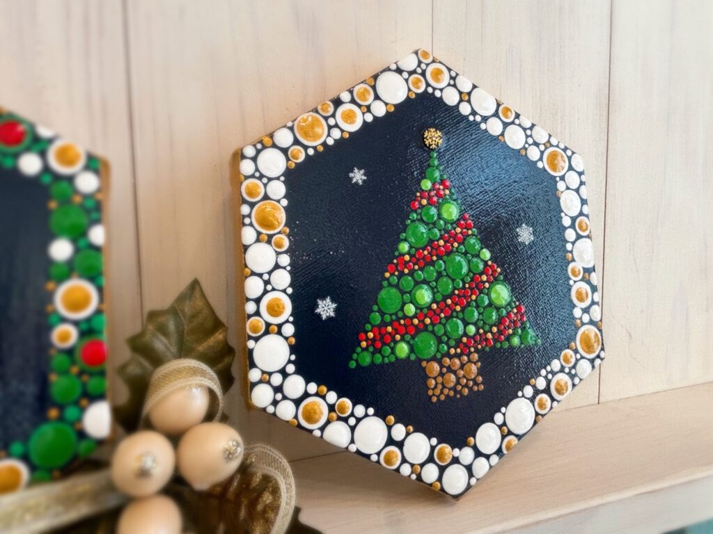 ドットアート・クリスマスツリー・体験レッスン